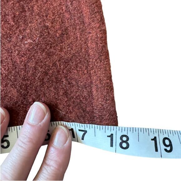 Jenni Kayne Wool Blend Sweater Coat Rust - Picture 10 of 11